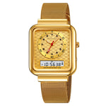 Skmei 2466 Steel Body multifunctional Square watch for Men