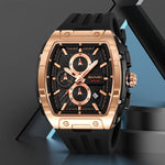 Skmei 2363 Multi-function Chronograph Three-hand Watch Barrel-shaped Quartz watch for men Skmei