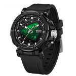 Sanda 9052 Sports Waterproof Alarm Clock Electronic Watch for Men AKDPN
