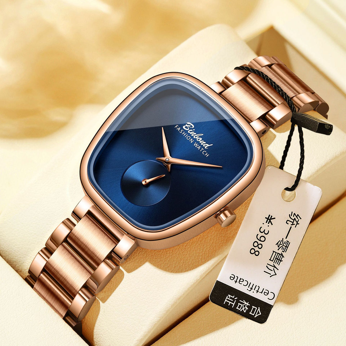 Binbond Waterproof Stainless Steel Quartz Watch for women & Girls