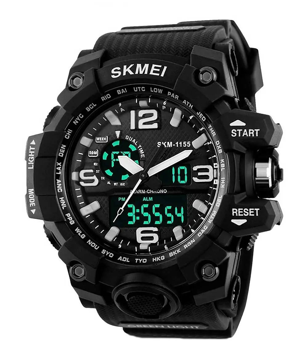 1155 Analog Digital Wrist watch For Men, Boys Skmei