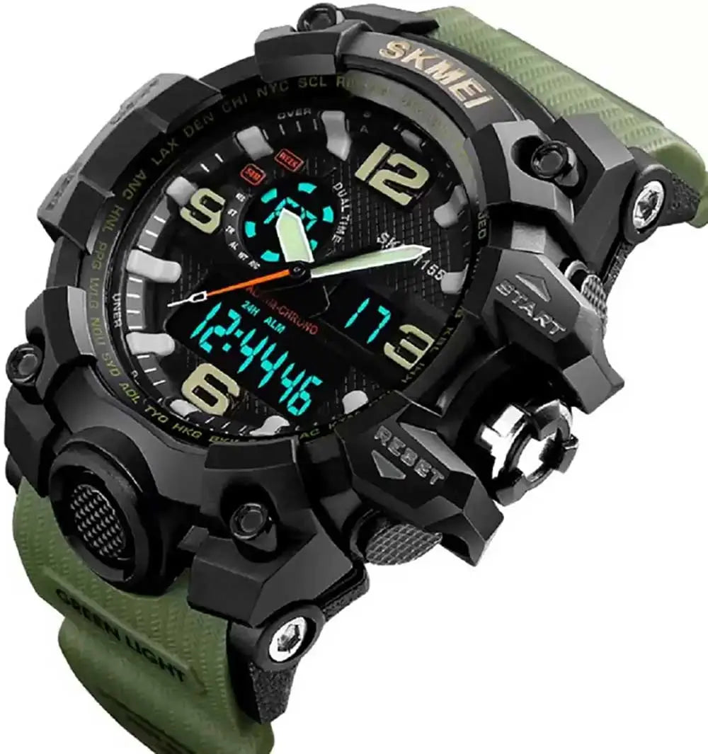 1155 Analog Digital Wrist watch For Men, Boys Skmei