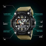 1283 Analog Digital Sports watch for Men Black Skmei