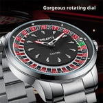 TIMEARTX Roulette Dial Casino Watch Rotating Gaming Style watch for Men