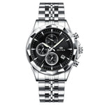 Bestwin BW1734 Luminous thin steel quartz watch for men