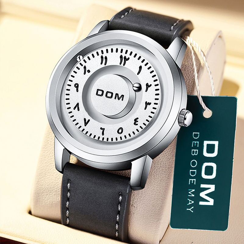 Dom 1769BK-1M Magnetic Suspension quartz Watch For Men