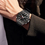 Sanda 3313 Multifunctional Outdoor Luminous Waterproof Watch For Men