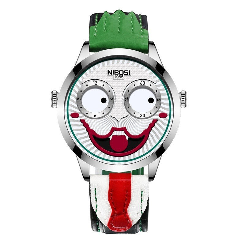 Nibosi 2506 Russian Clown Leather Waterproof Men's Watch