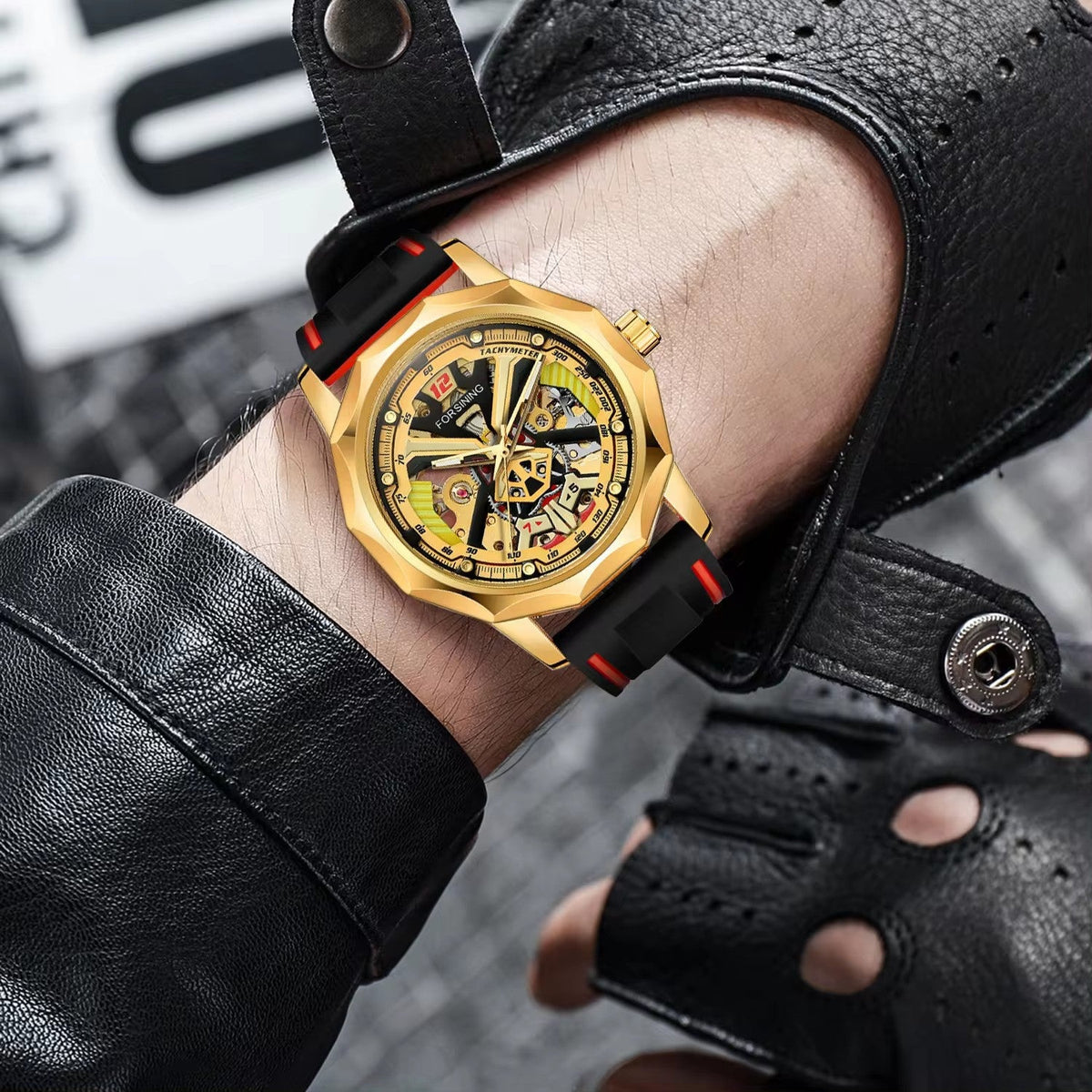 FORSINING 8284 Manual Hand Winding Mechanical Watch for Men FORSINING