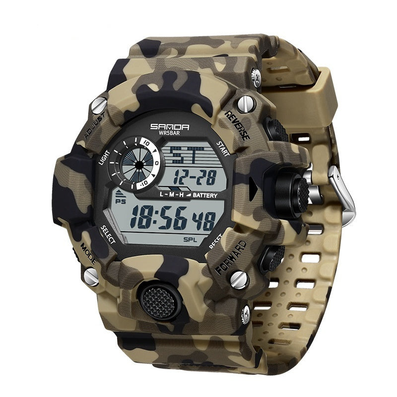 Sanda 2183 Camouflage Digital Sports watch for Men