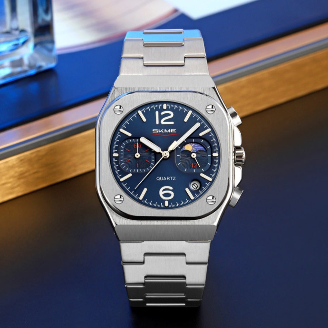 Skmei 9368 Moonphase calendar Quartz watch for Men