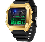 Sanda 6216 Square Waterproof Sports Digital watch for Men Students