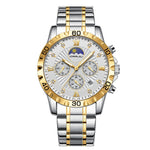 CRRJU 2320 Multifunctional Moon Phase Calendar Quartz Watch for Men