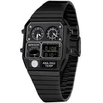 Sanda 3192 Multi time Analog Digital Watch for Men