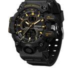 Sanda 6198 Sports Waterproof Electronic Watch for Men