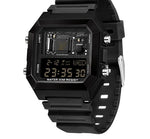Sanda 6216 Square Waterproof Sports Digital watch for Men Students