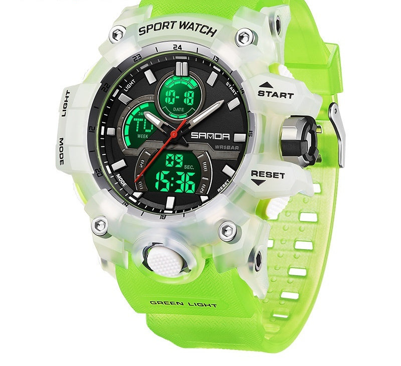 Sanda 6198 Sports Waterproof Electronic Watch for Men