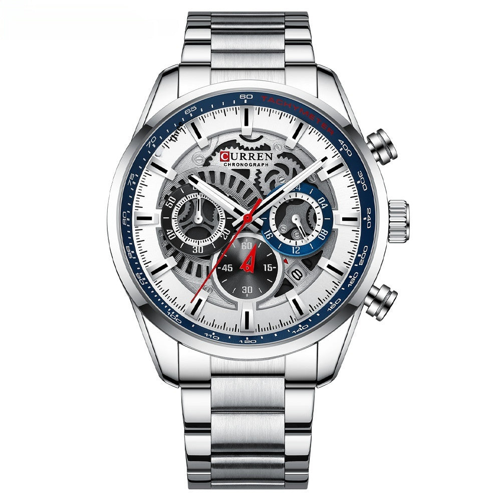 Curren 8391 Chronograph Six-Hand Quartz Watch for men