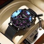 Poedagar P365 Waterproof Luminous Multifunctional Sports Quartz Watch for Men