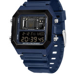 Sanda 6216 Square Waterproof Sports Digital watch for Men Students