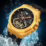 Skmei 2432 Hollow-out Waterproof Multi-function Watch For Men Skmei