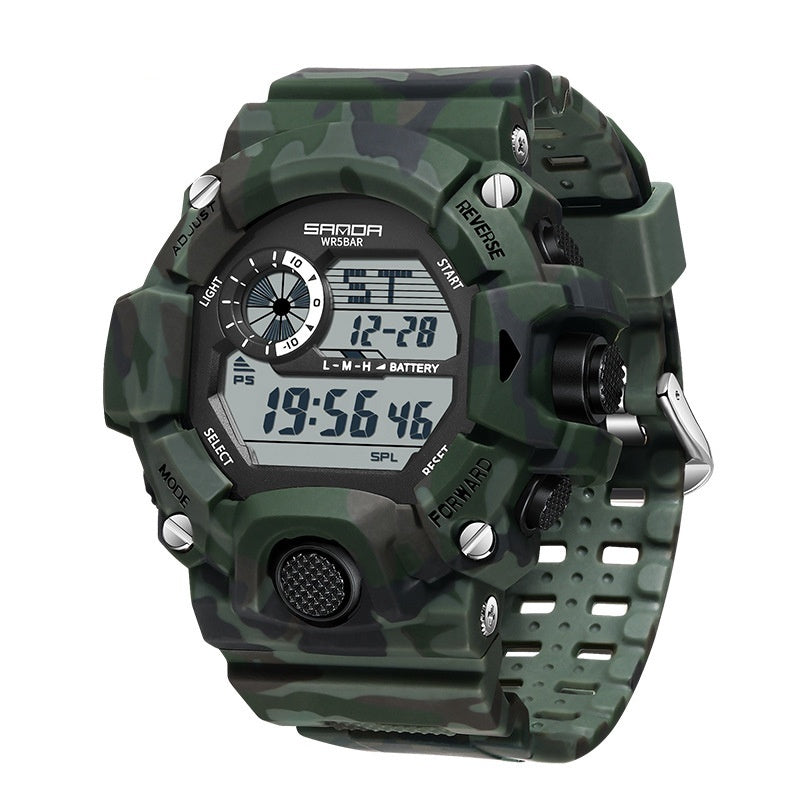 Sanda 2183 Camouflage Digital Sports watch for Men