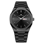 VA VA VOOM 2931 Octagonal Calendar Quartz Watch for Men