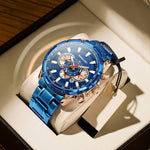 BINBOND Tactical Waterproof Watch Timing Multi-Pointer Quartz Watch