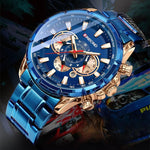 BINBOND Tactical Waterproof Watch Timing Multi-Pointer Quartz Watch