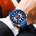 BINBOND Tactical Waterproof Watch Timing Multi-Pointer Quartz Watch