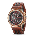 BOBOBIRD Wooden Multi-functional Business Quartz Watch for Men - TempoqWatch