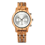 BOBOBIRD Wooden Multi-functional Business Quartz Watch for Men - TempoqWatch