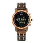 BOBOBIRD Wooden Multi-functional Business Quartz Watch for Men - TempoqWatch