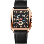 Binbond Men's Vintage Square Calendar Waterproof watch for men B6575