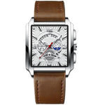 Binbond Men's Vintage Square Calendar Waterproof watch for men B6575
