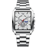 Binbond Men's Vintage Square Calendar Waterproof watch for men B6575