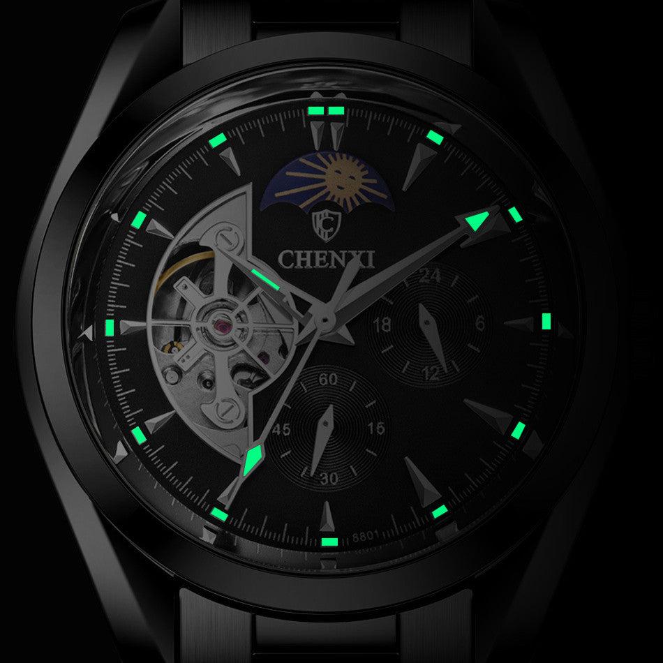 CHENXI Moonphase Automatic Mechanical Watch For Men 8801 - TempoqWatch