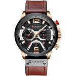 Curren Men's Hot Luxury Chronograph Quartz Wrist Watch For Men 8329 - Skmeico