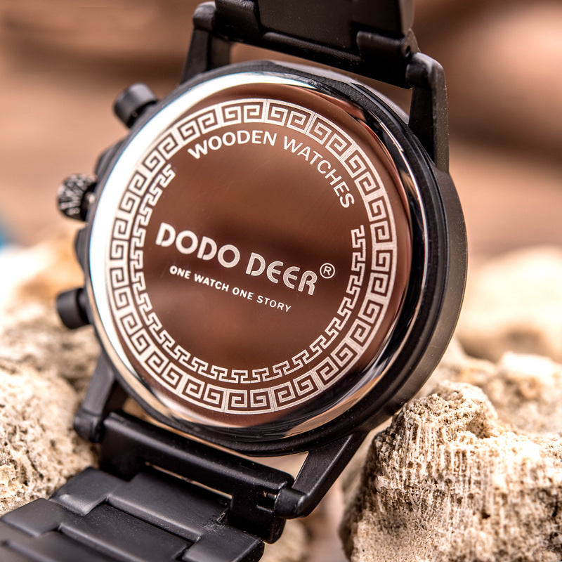DODO DEER Wooden Quartz Watch For Men - TempoqWatch