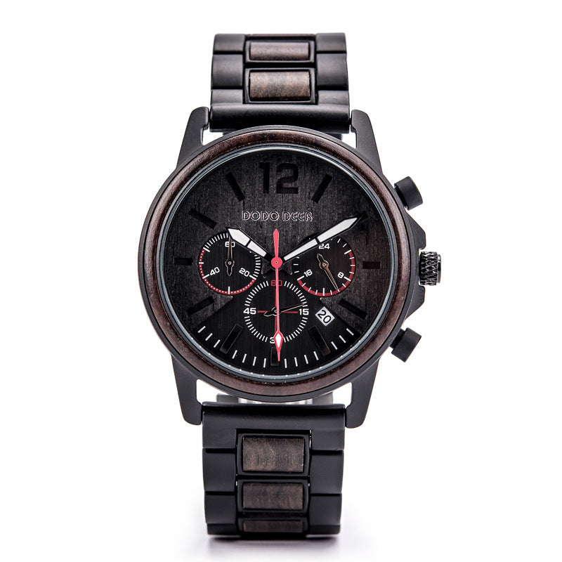 DODO DEER Wooden Quartz Watch For Men - TempoqWatch
