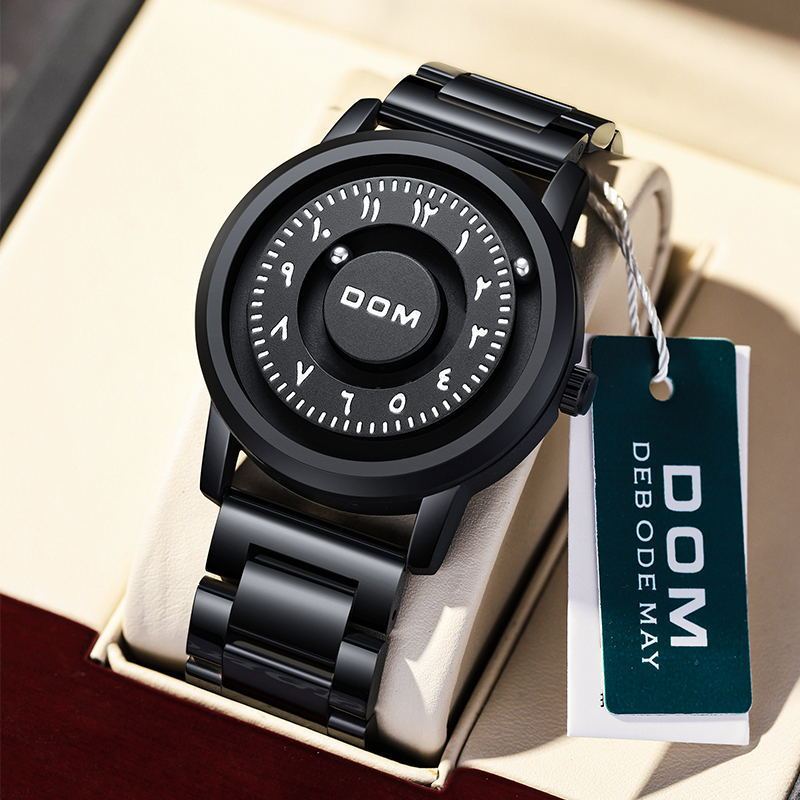 Dom 1769BK-1M Magnetic Suspension quartz Watch For Men