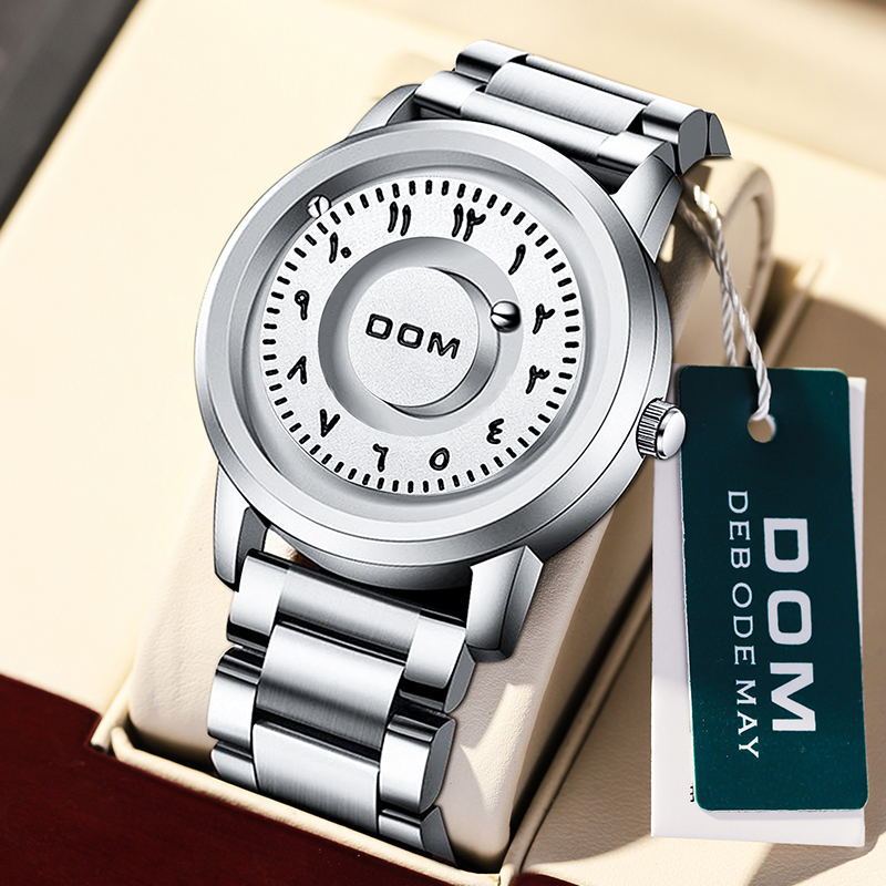 Dom 1769BK-1M Magnetic Suspension quartz Watch For Men