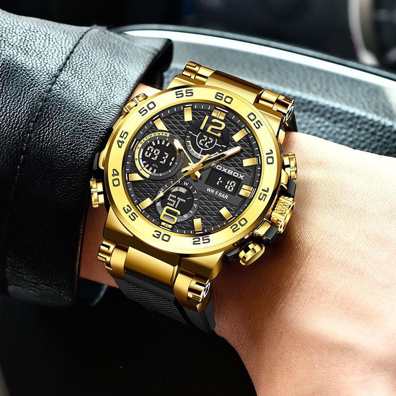 Foxbox Analog Digital Display Multifunctional Sport Watch for Men FB0033 - TempoqWatch