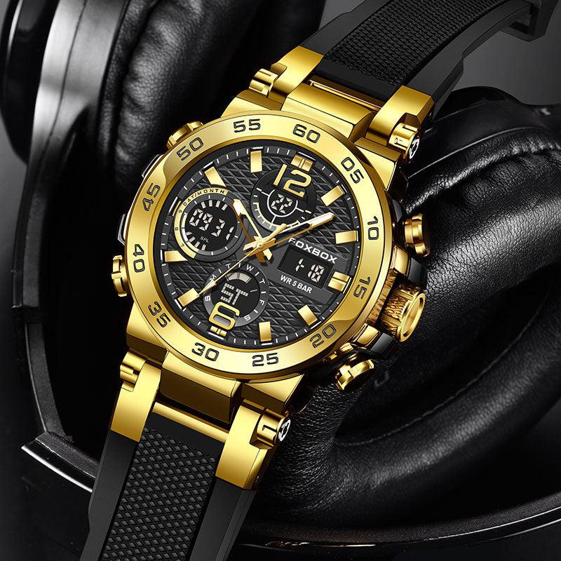 Foxbox Analog Digital Display Multifunctional Sport Watch for Men FB0033 - TempoqWatch