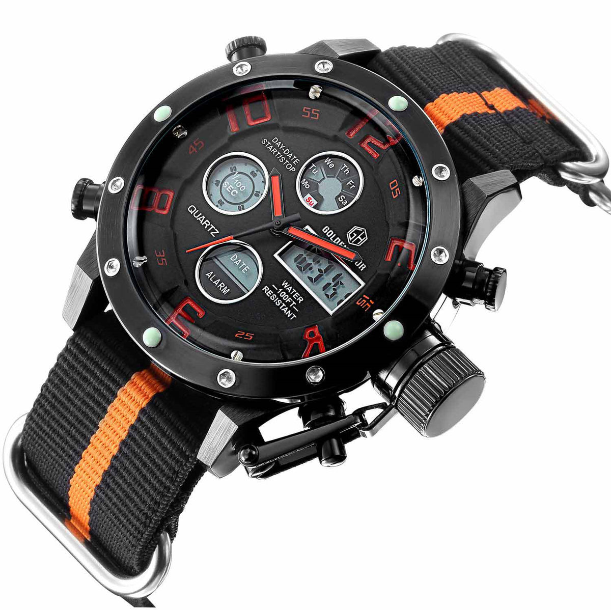 Golden Hour Sports Watch For Men - TempoqWatch