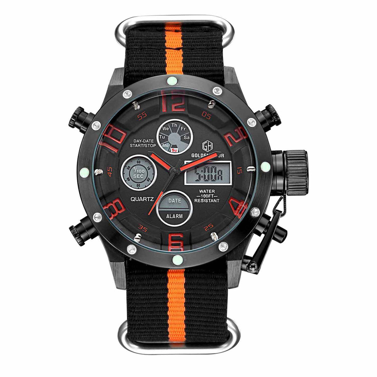 Golden Hour Sports Watch For Men - TempoqWatch