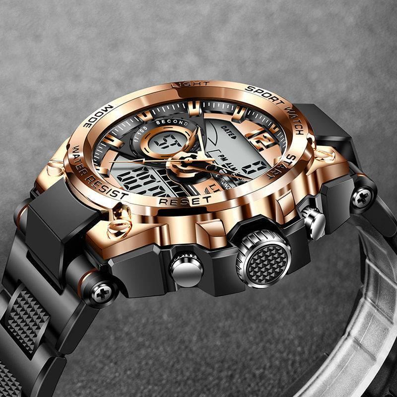 Lige 8922 Analog Digital Quartz Watch Waterproof Watch For Men