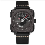 Megir Square Big Dial Watch Calendar Quartz Watch For Men 2040 - Skmeico
