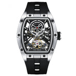 Mini Focus 0603 Steel Case Full Hollow Automatic Mechanical Watch For Men