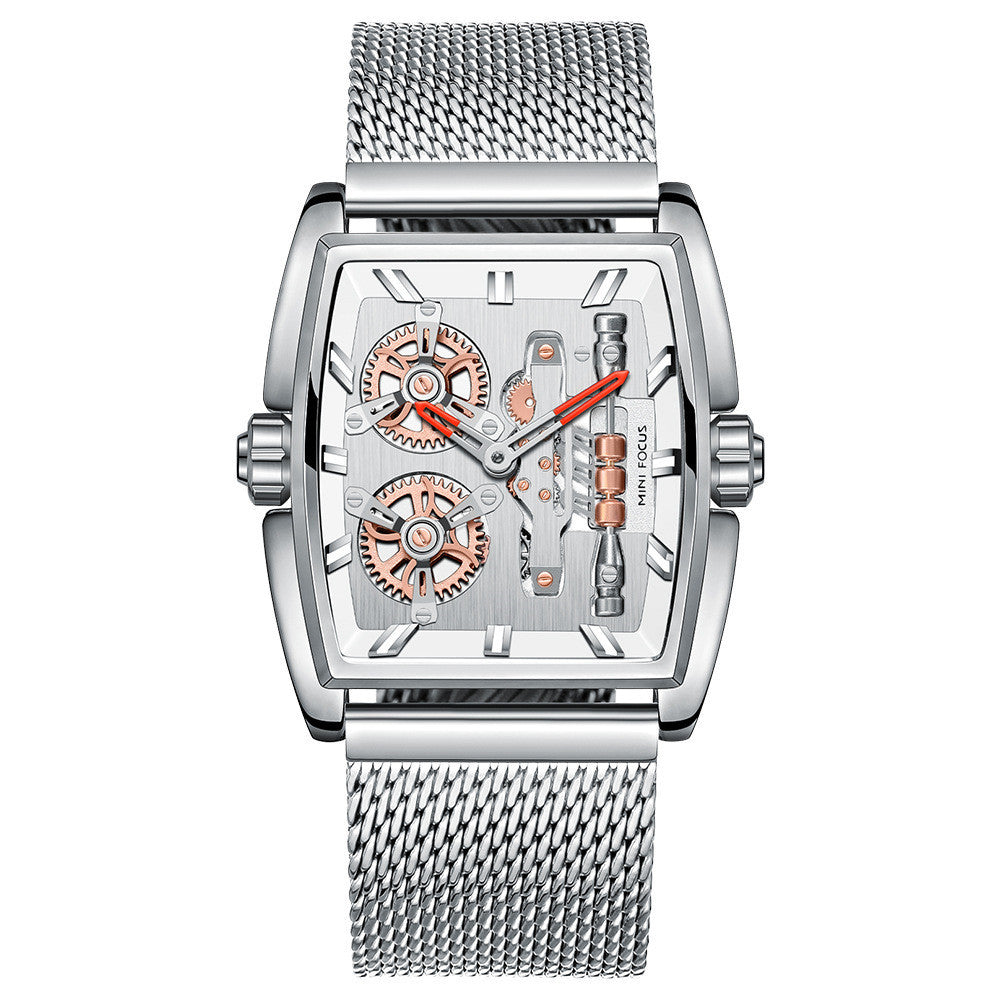 Mini Focus MF0322G Rotating Wheels Quartz watch for Men